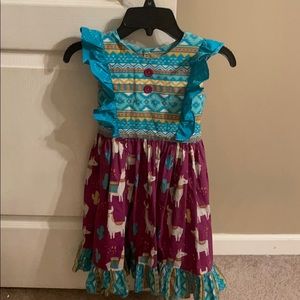 Eleanor Rose Llama Dress